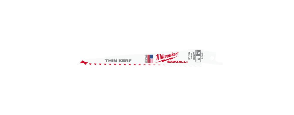 Milwaukee 6 in. 5 TPI SAWZALL Blades 5PK - Ascmtools