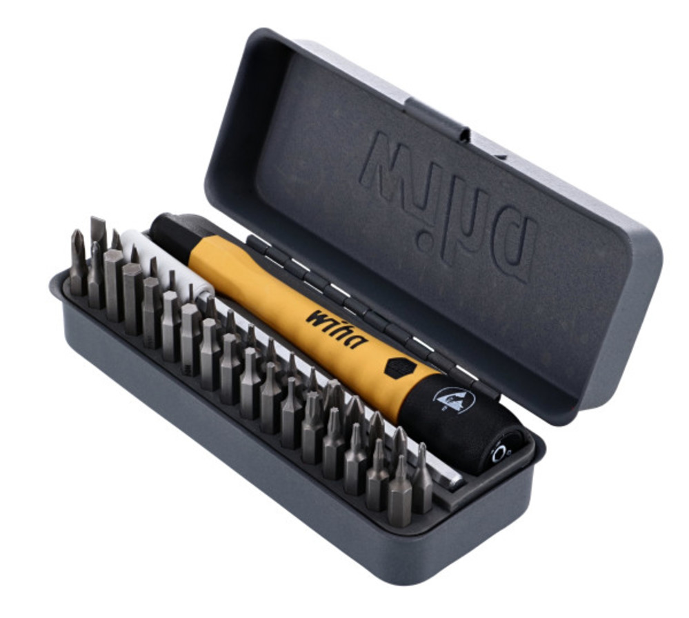 Wiha GoBox Electronics ESD Precision Micro Bit Set 36pc - Ascmtools