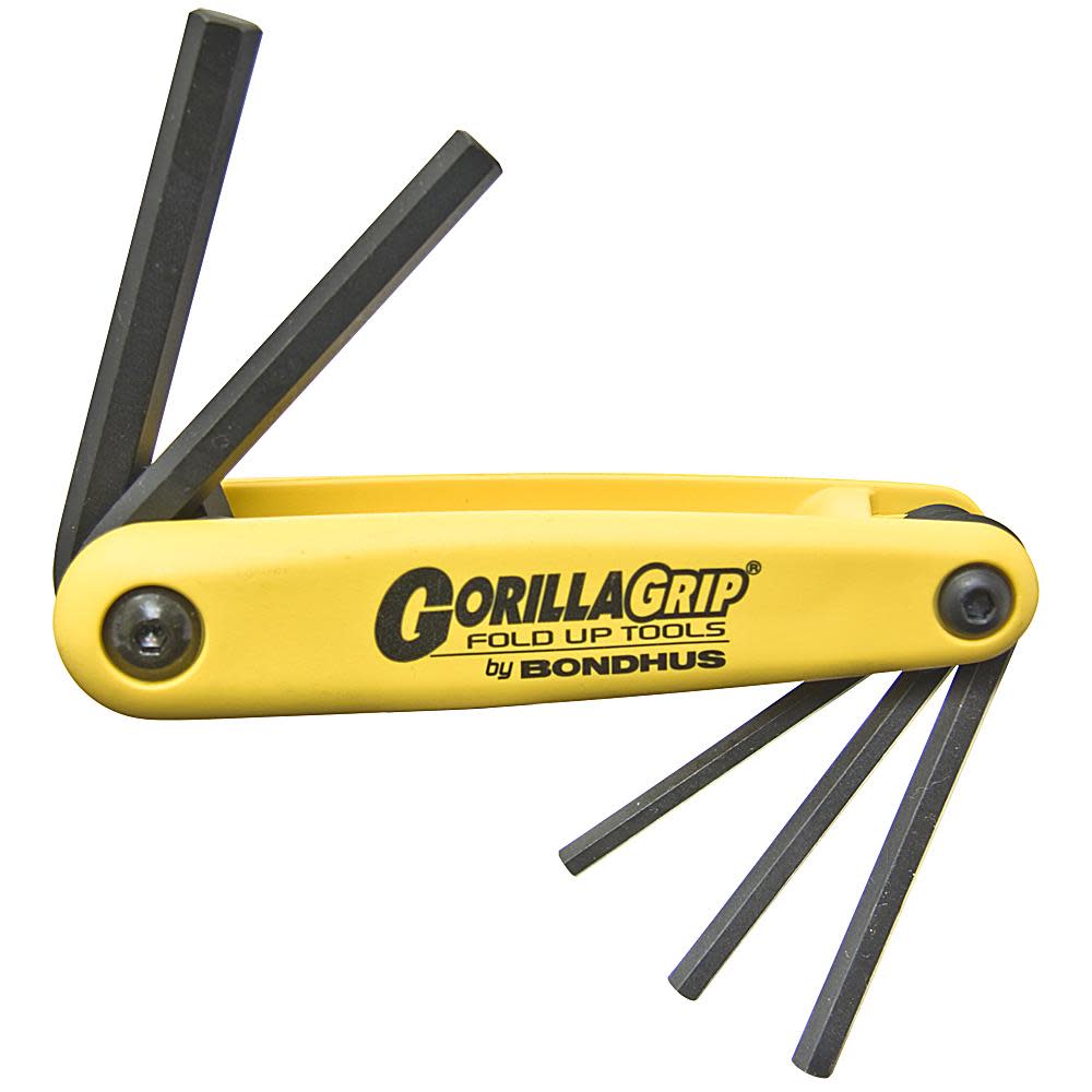 Bondhus 5pc Hex Fold-up Tool Set 3/16-3/8 - Ascmtools