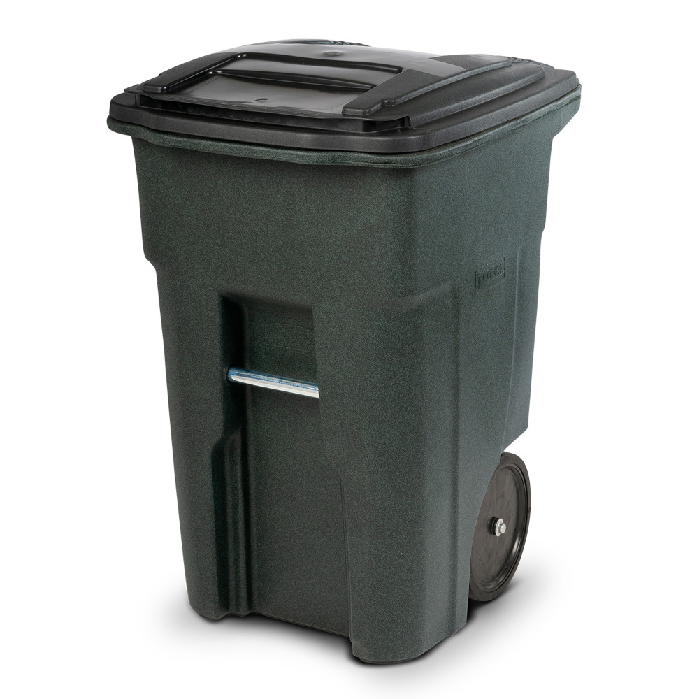 Toter 48 Gallon Trash Can with Smooth Wheels and Lid - Ascmtools