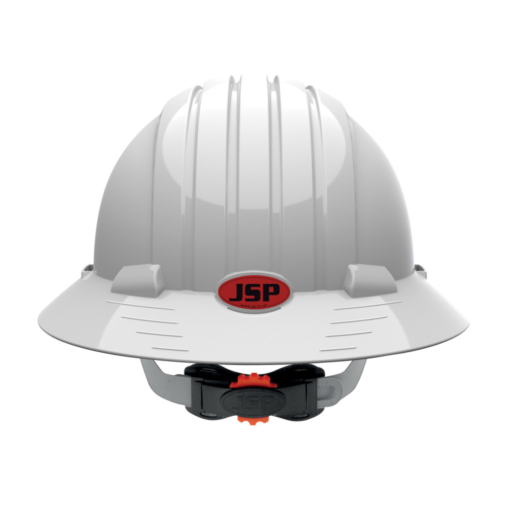 Protective Industrial Products Evolution Deluxe 6161 Hard Hat White Full Brim - Ascmtools