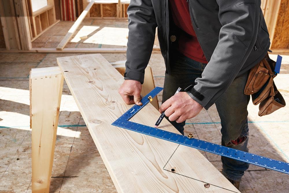 Empire Level 16 in. x 24 in. True Blue Laser Etched Framing Square - Ascmtools