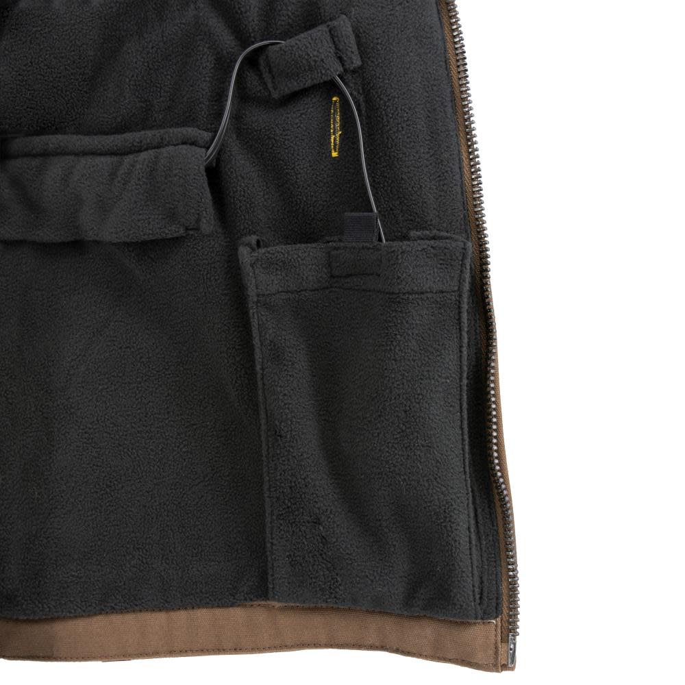 DEWALT Heavy Duty Heated Kit Tobacco Work Jacket Large - Ascmtools