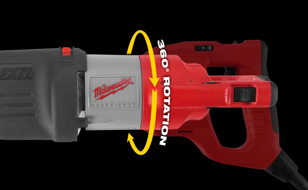 Milwaukee 360 Rotating Handle Orbital Super Sawzall Reciprocating Saw - Ascmtools