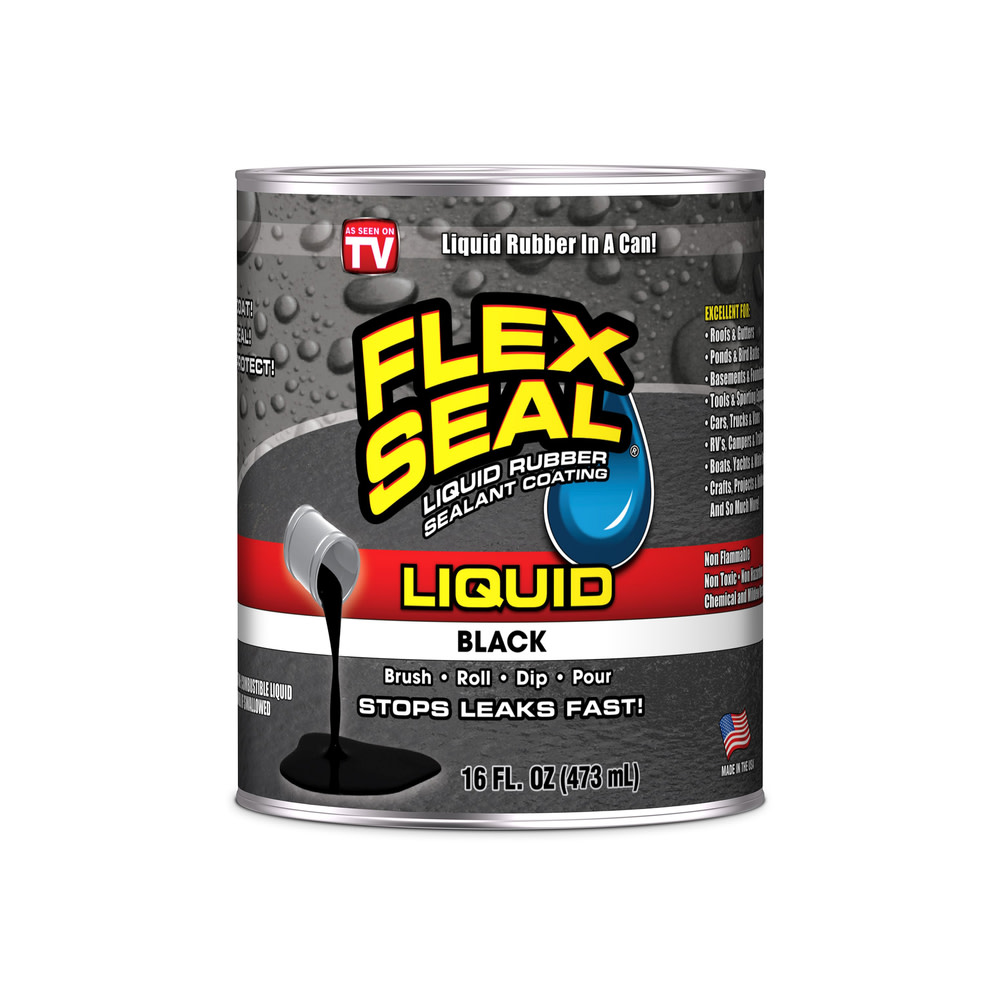 Flex Seal 16 oz Liquid Rubber Sealant – Black - Ascmtools