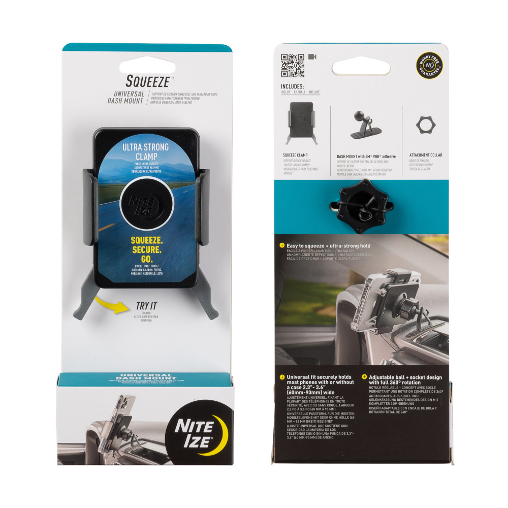 Nite Ize Squeeze Universal Dash Mount - Ascmtools