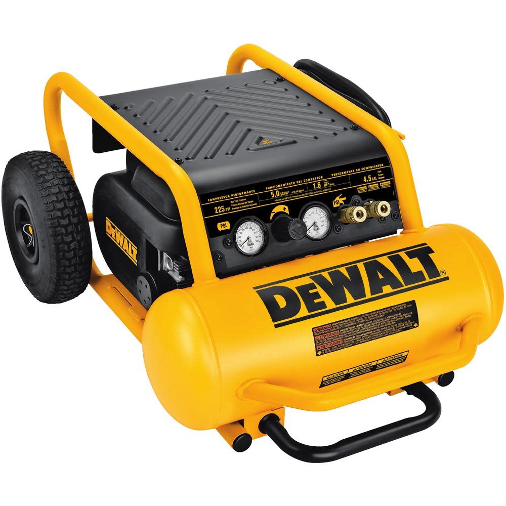 DEWALT HEAVY-DUTY 200PSI 4.5 GALLON ELECTRIC WHEELED COMPRESSOR (D55146) - Ascmtools