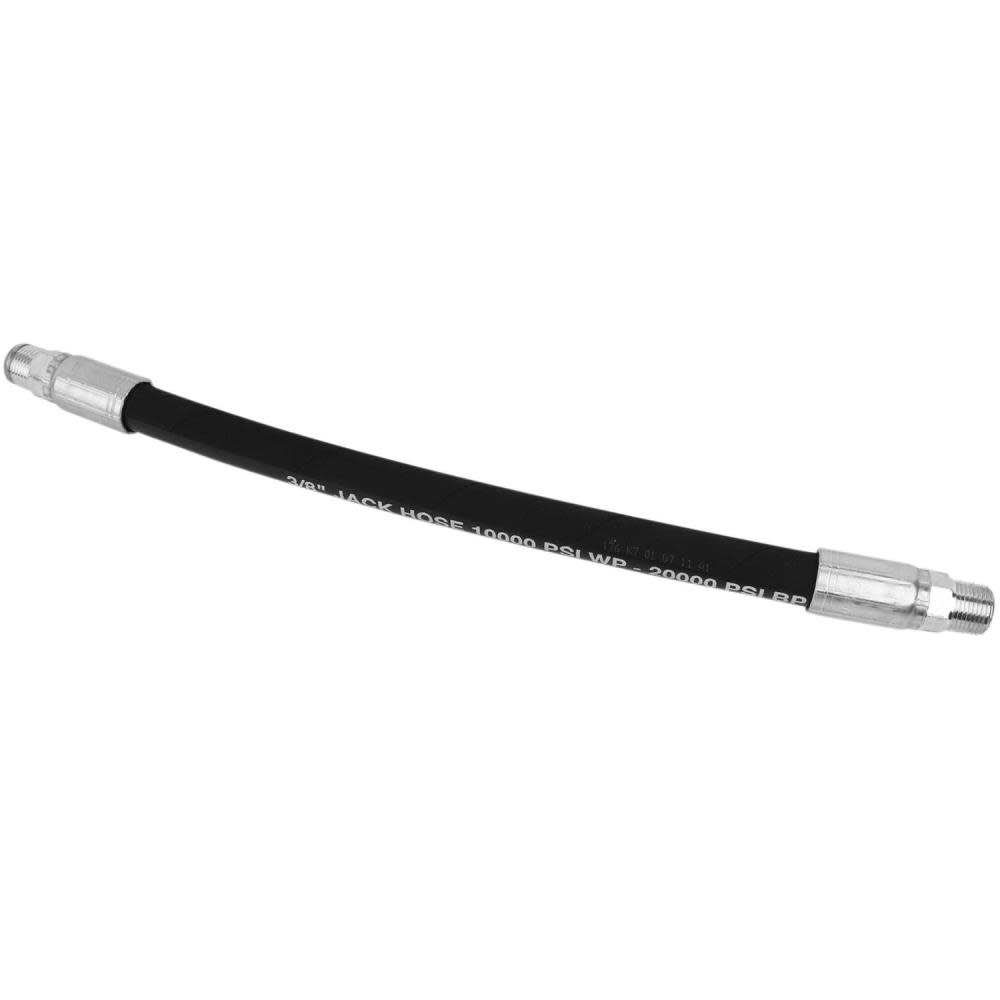 Milton Hydraulic Hose Assembly Jack Hose 10000 PSI 3/8″ MNPT 3/8″ Hose ID x 36″L - Ascmtools