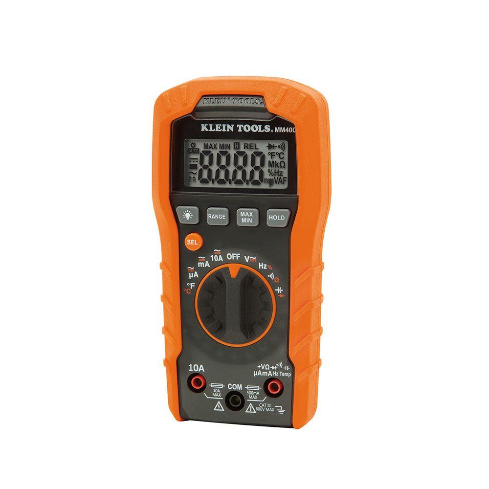 Klein Tools Digital Multimeter Auto-Range 600V - Ascmtools