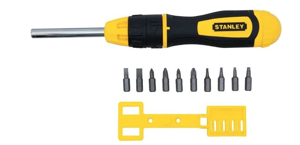 Stanley Multi-Bit Multi-Position Ratcheting Screwdriver Set - Ascmtools