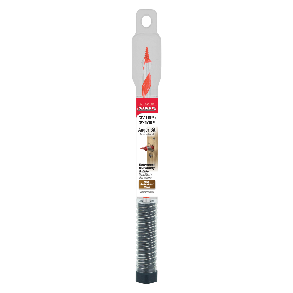 Diablo Tools 7/16″ x 7-1/2″ Auger Bit - Ascmtools