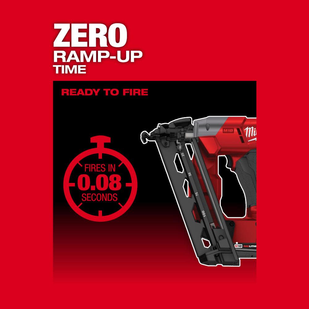 Milwaukee M18 FUEL 16 Gauge Angle Finish Nailer - Ascmtools