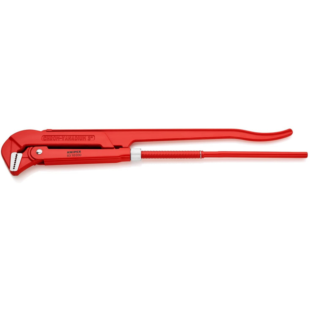 Knipex Pipe Wrench Swedish Pattern 90 Deg Angled 650 mm - Ascmtools