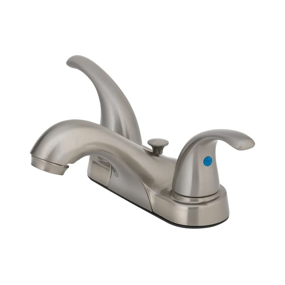 Oakbrook Bathroom Sink Faucet Two Handle Brushed Nickel - Ascmtools