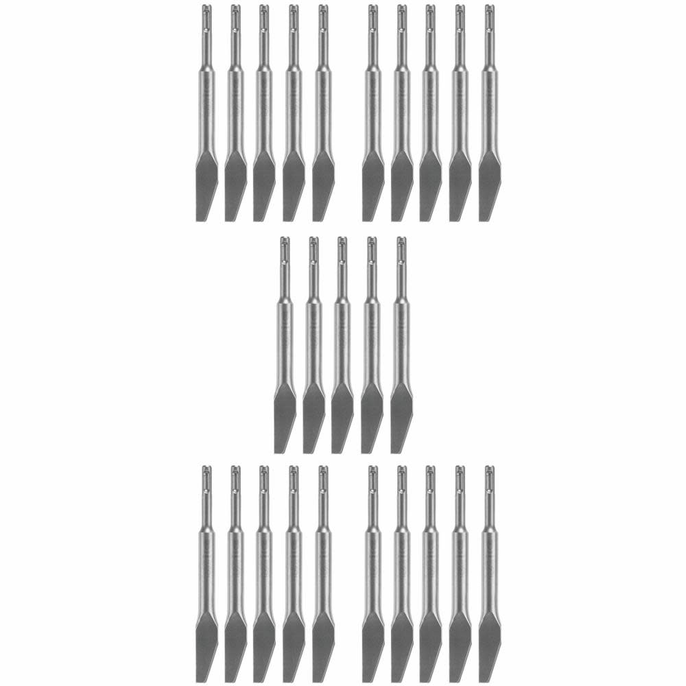 Bosch 25pc 1/4″ Mortar Knife SDS plus Bulldog Hammer Steel - Ascmtools