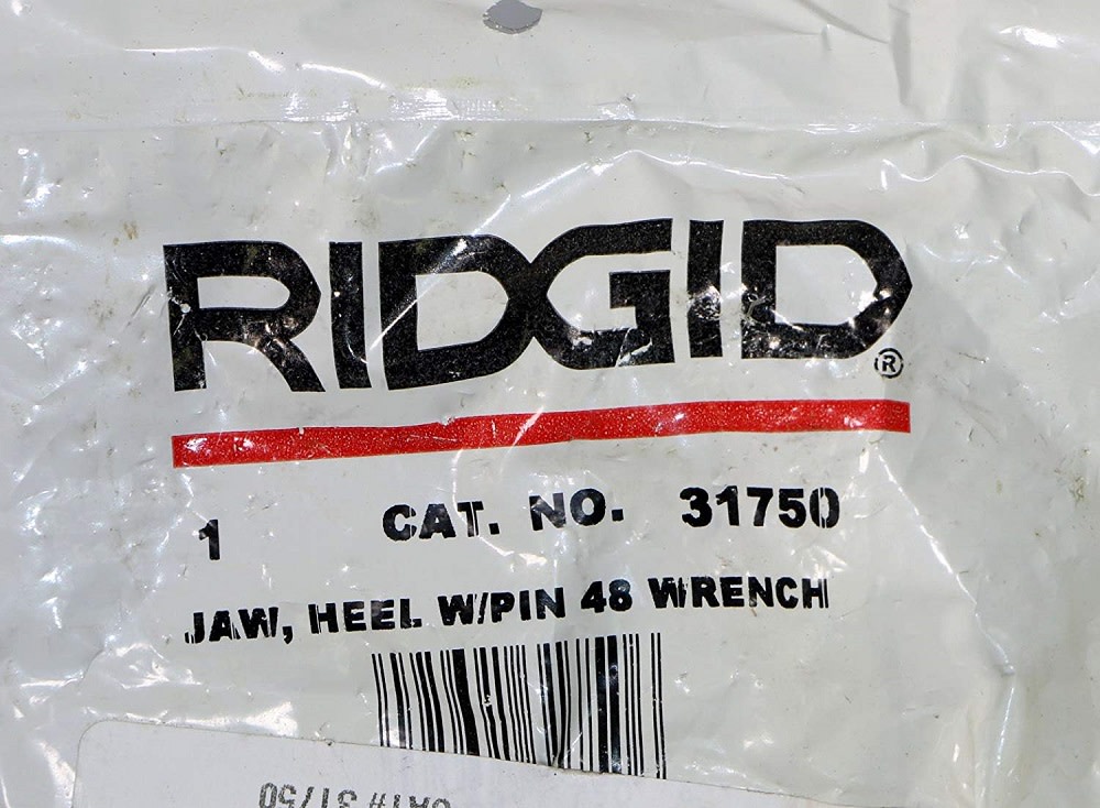 Ridgid Replacement 48″ Heel Jaw & Pin for the 48″ Pipe Wrench - Ascmtools