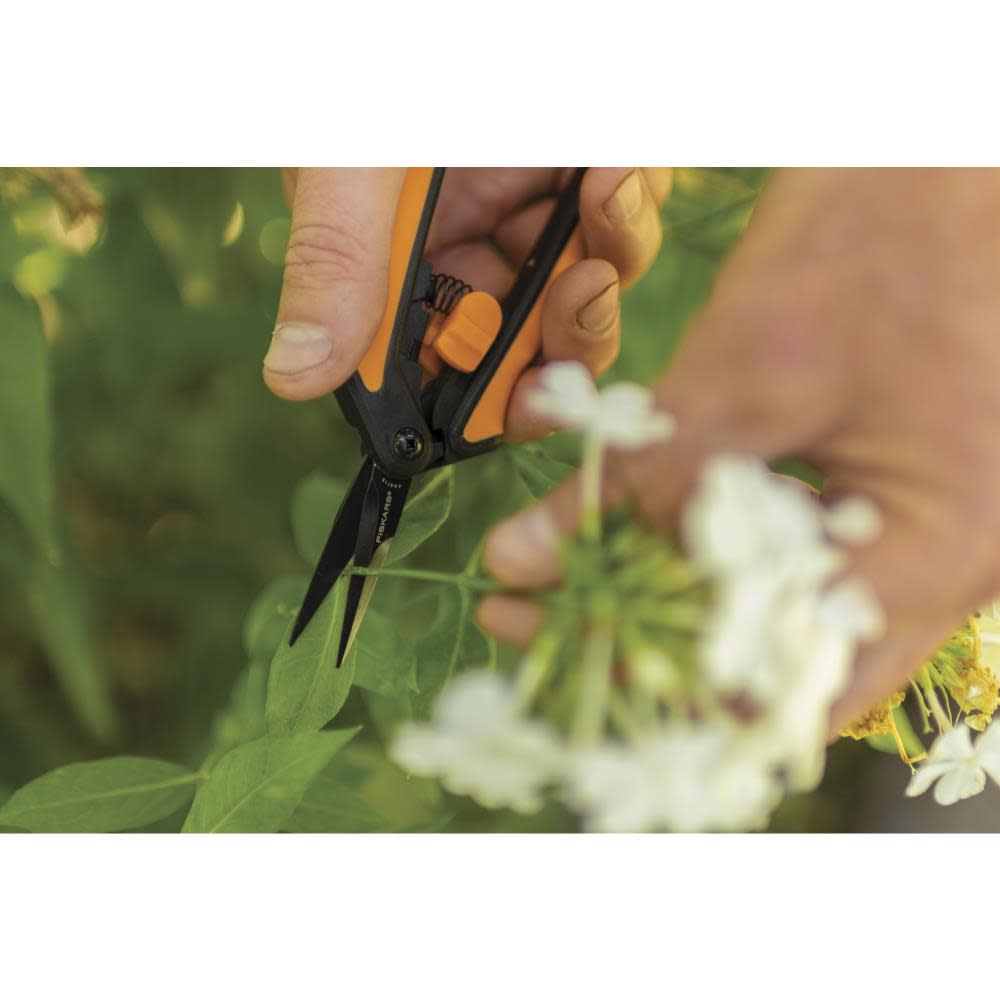 Fiskars Pruning Snips Micro Tip Precision Ground Coated Steel - Ascmtools