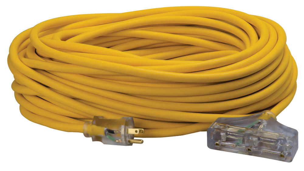 Southwire Cold Weather 3 Outlet Extension Cord 100′ 12/3 - Ascmtools