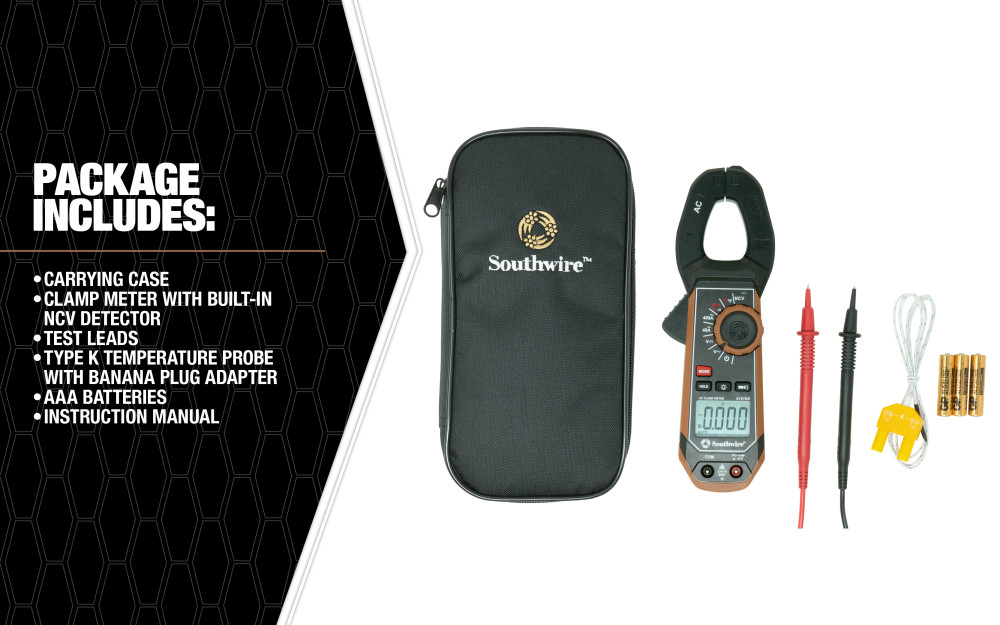 Southwire AC Clamp Meter with Built-In NCV Worklight - Ascmtools