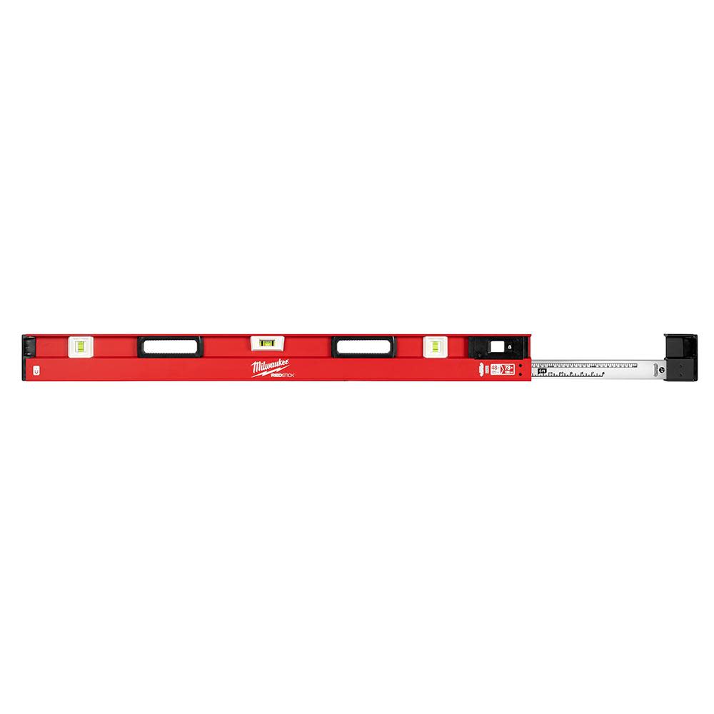 Milwaukee 48 in. to 78 in. REDSTICK Magnetic Expandable Level - Ascmtools