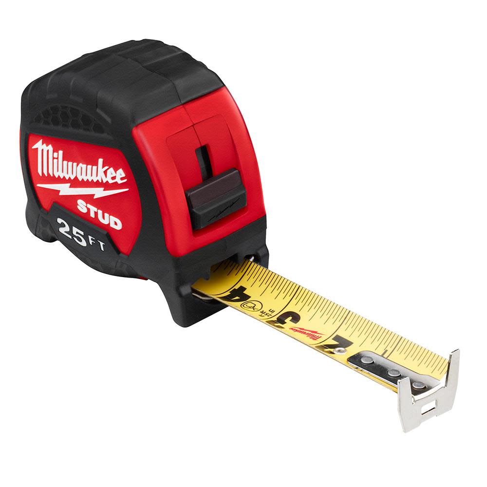 Milwaukee 25ft Gen II STUD Tape Measure - Ascmtools