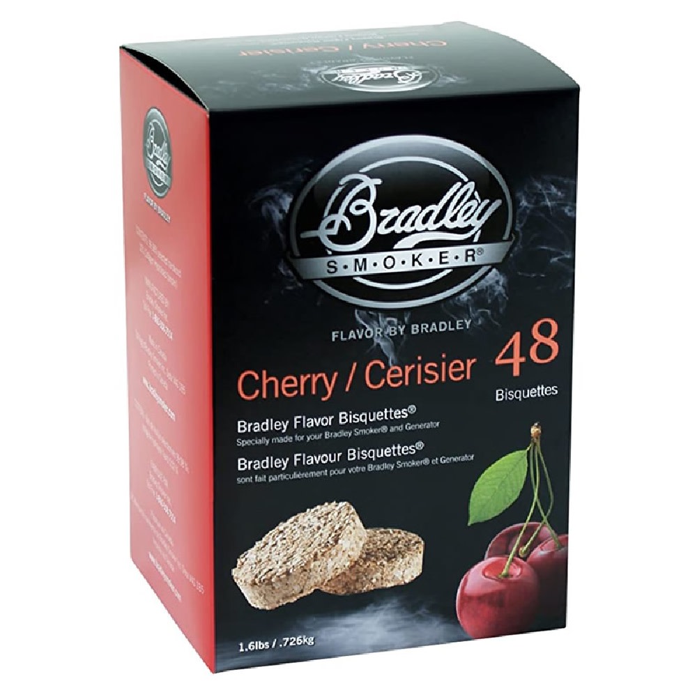 Bradley Smoker 48 Cherry Flavor Wood Bisquettes - Ascmtools