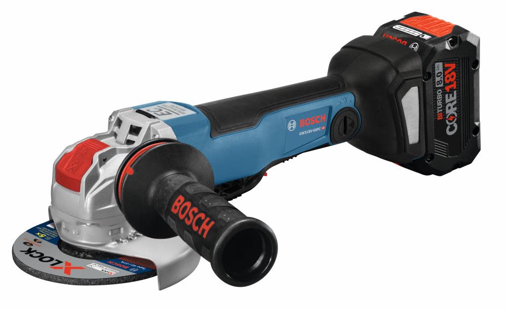 Bosch 18V X-LOCK 4 1/2″  5″ Angle Grinder CORE18V Kit - Ascmtools