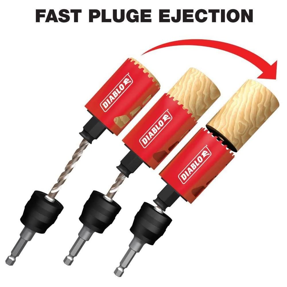 Diablo Tools General Purpose Bi-Metal Hole Saw Set 14pc - Ascmtools