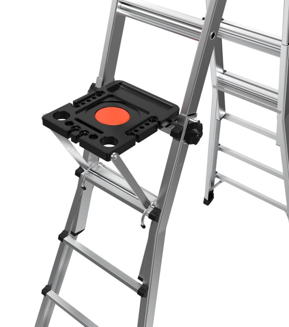 Little Giant Safety Multi Position Ladder 22′ Telescoping Type IA with Project Tray Bundle - Ascmtools