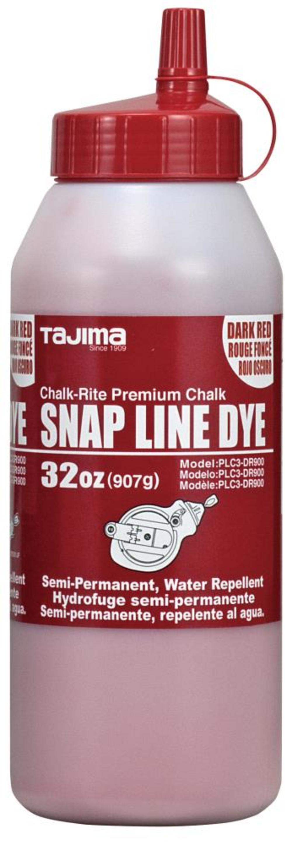 Tajima CHALK-RITE Powder Dye Ultra-Fine Wind and Water Resistant Permanent 32 oz. Red - Ascmtools