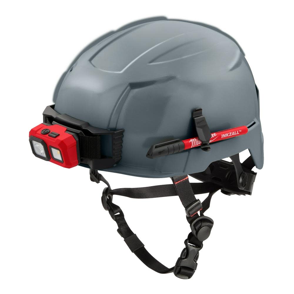 Milwaukee Gray Helmet with BOLT – Type 2 Class E - Ascmtools