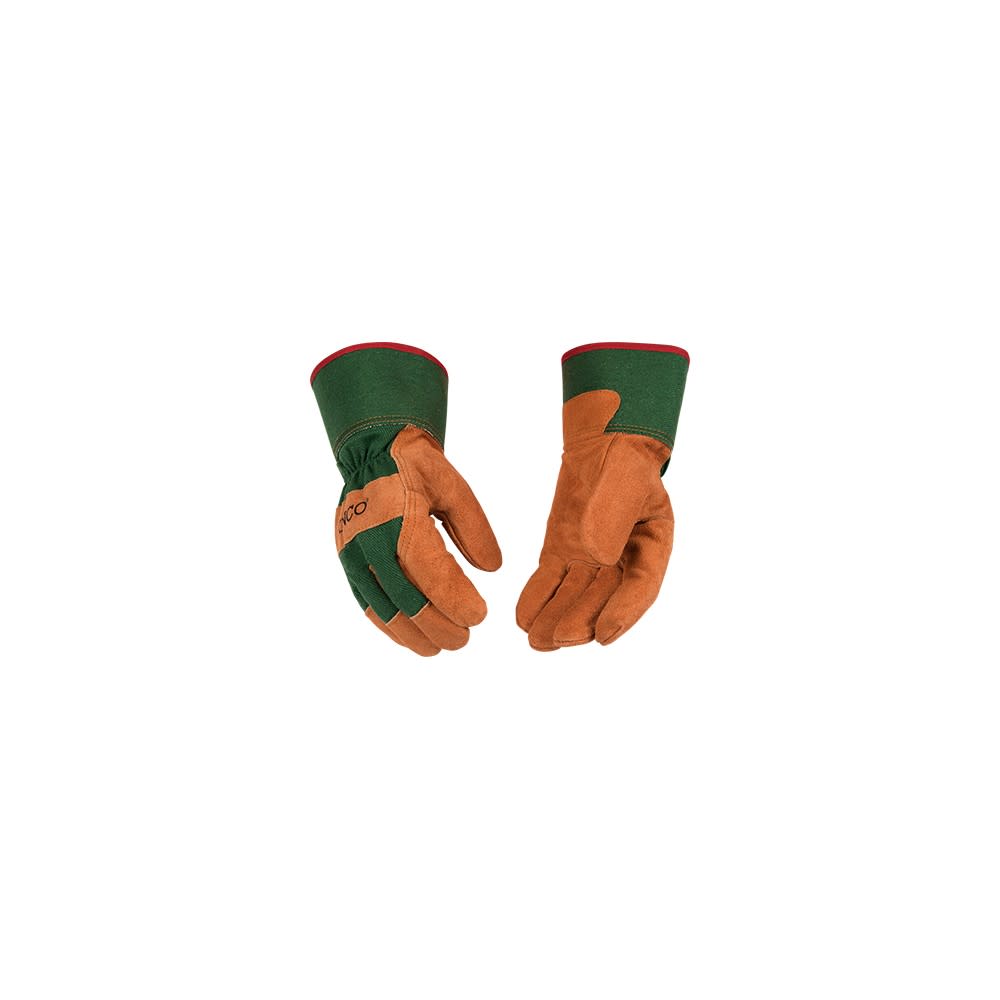 Kinco Russet Suede Cowhide Palm Glove Large - Ascmtools