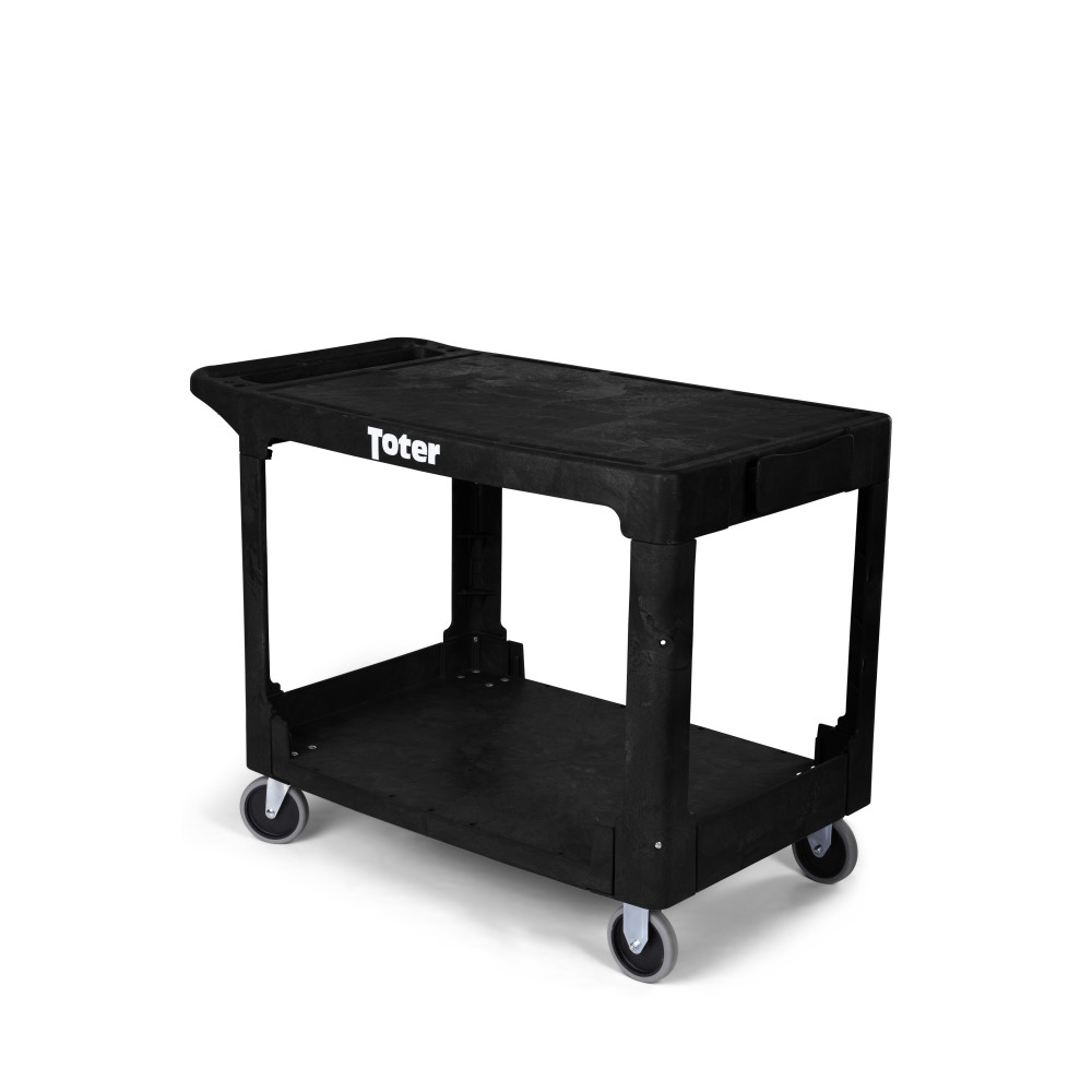 Toter Material Handling Utility Cart with Flat Top and Straight Handle - Ascmtools