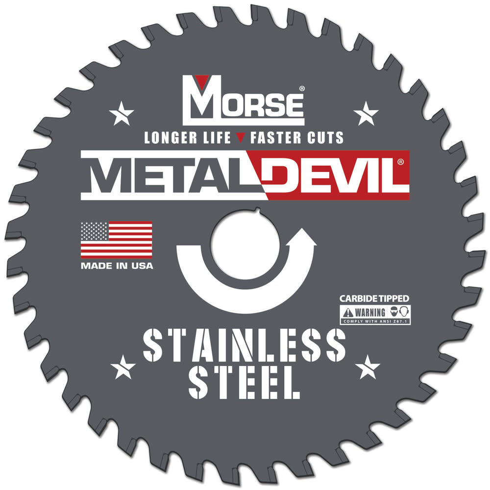 MK Morse 9″ 64 Tooth Metal Devil Circular Saw Blade - Ascmtools