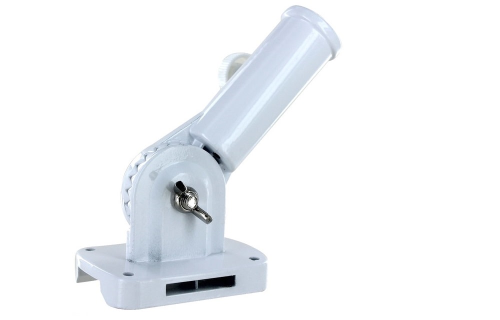 Valley Forge Flag 13-Positions Adjustable White Cast Aluminum Pole Bracket - Ascmtools