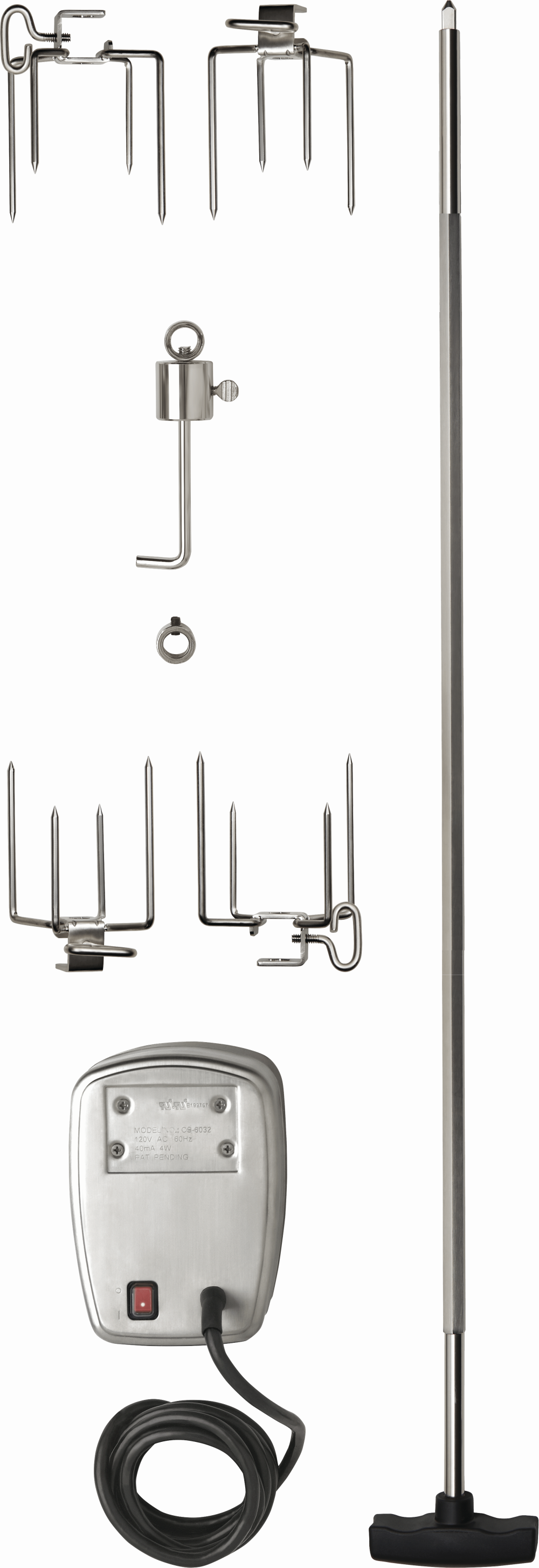 Napoleon Rotisserie Kit for Large Grill Commercial Grade Motor - Ascmtools