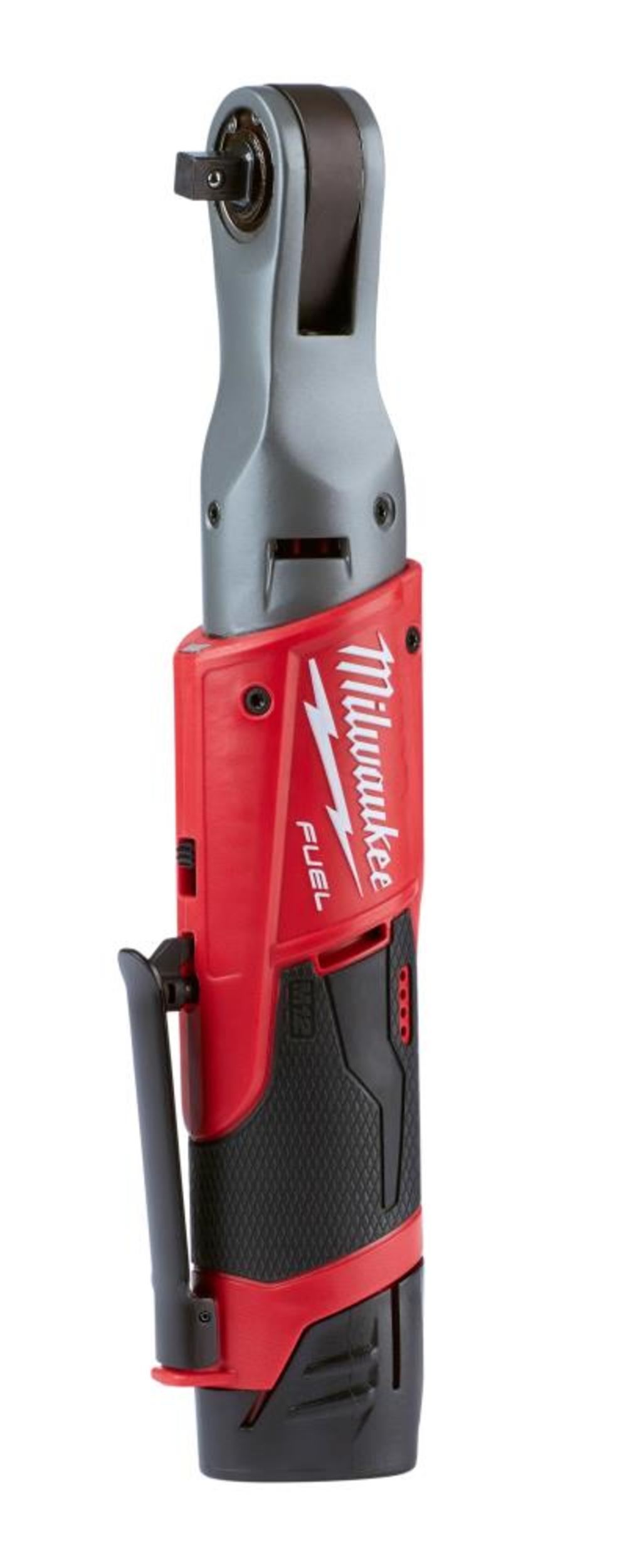 Milwaukee M12 FUEL  Ratchet 2 Battery Kit - Ascmtools