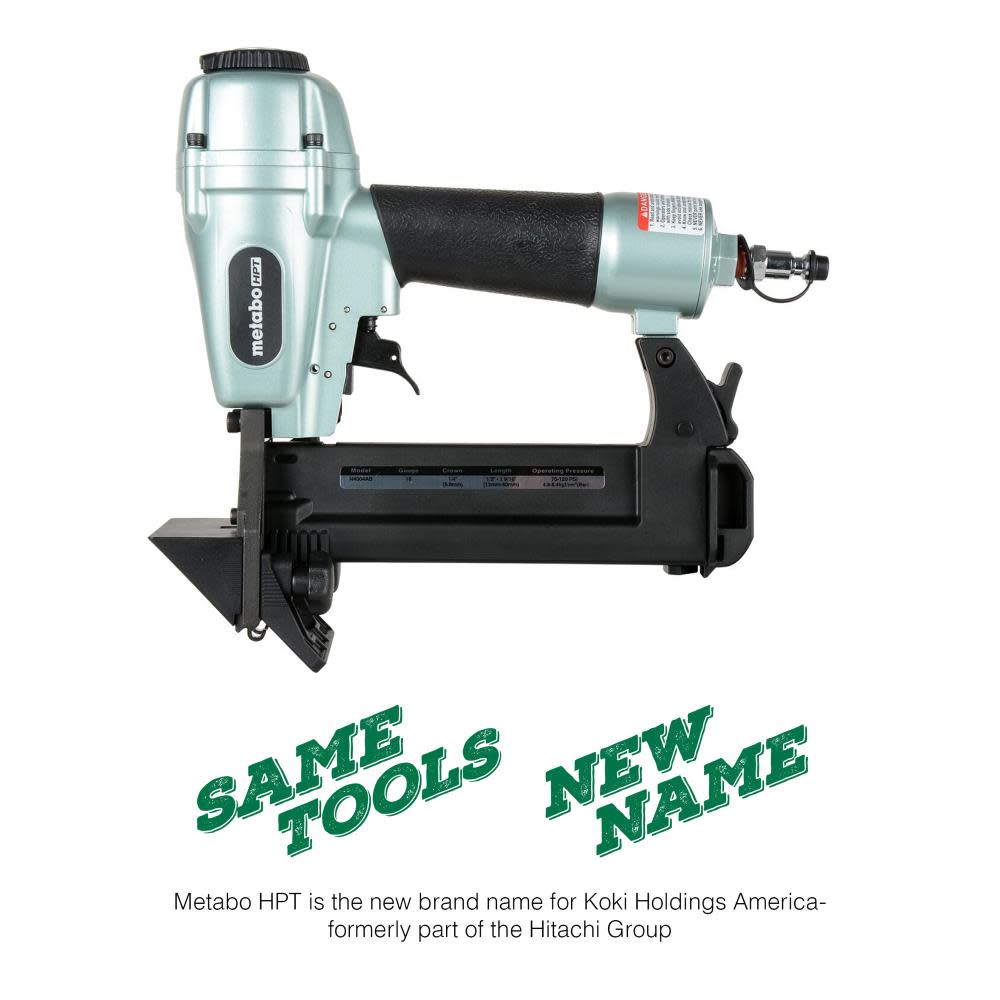 Metabo HPT 1-9/16 18-Gauge 1/4″ Crown Flooring Stapler | N4004AB - Ascmtools