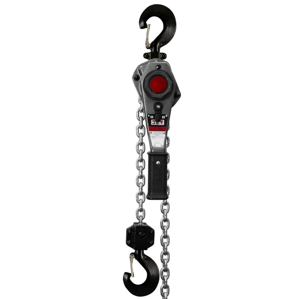 JET JLH-150-15PSH 1-1/2T Lever Hoist 15Ft. Lift Ship Yard Hooks - Ascmtools