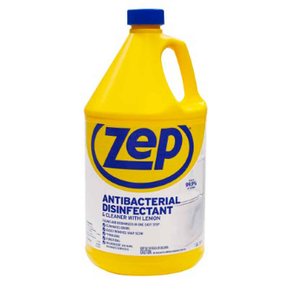Zep Antibacterial Disinfectant & Cleaner with Lemon – 1 Gallon - Ascmtools
