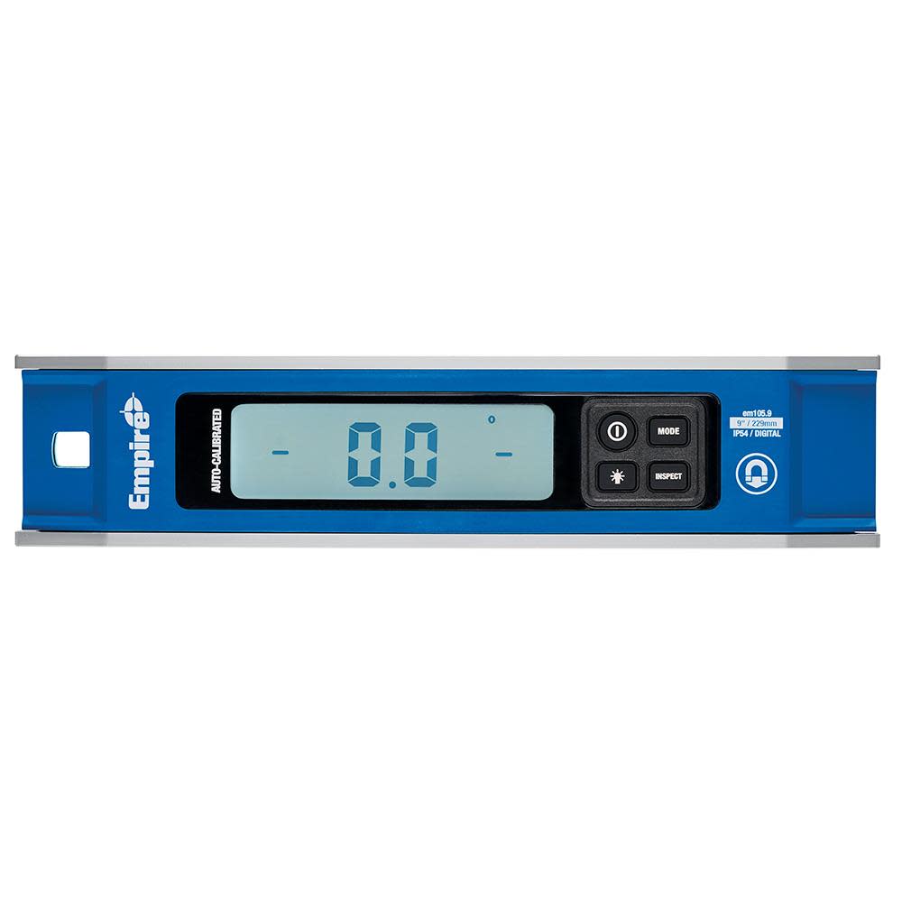 Empire Level 9 in. Magnetic Digital Torpedo Level - Ascmtools
