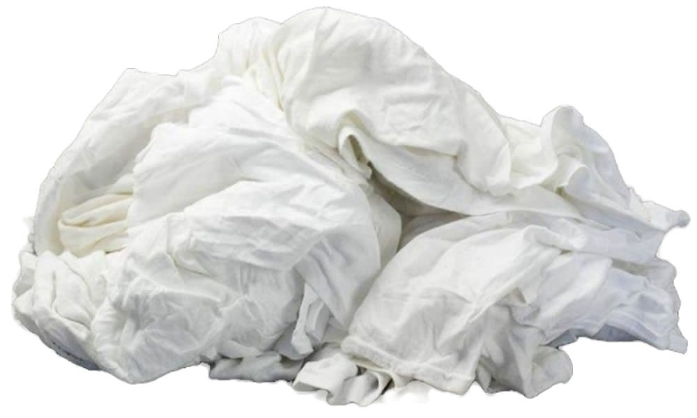 Sooner Industrial Wiping Rags Knit T-Shirt 25lb box - Ascmtools