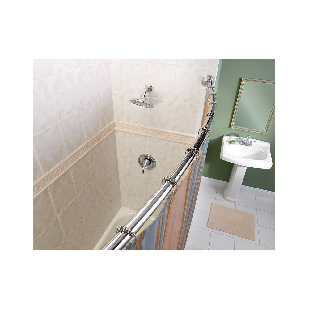 Moen Shower Rod Chrome 72″ Adjustable Curved - Ascmtools