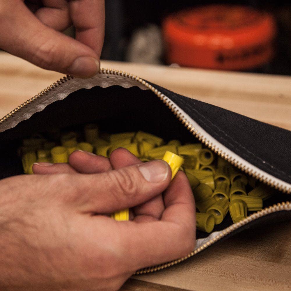 Klein Tools Canvas Zipper Bags – Package Of 4- Red Grey Black and Brown - Ascmtools