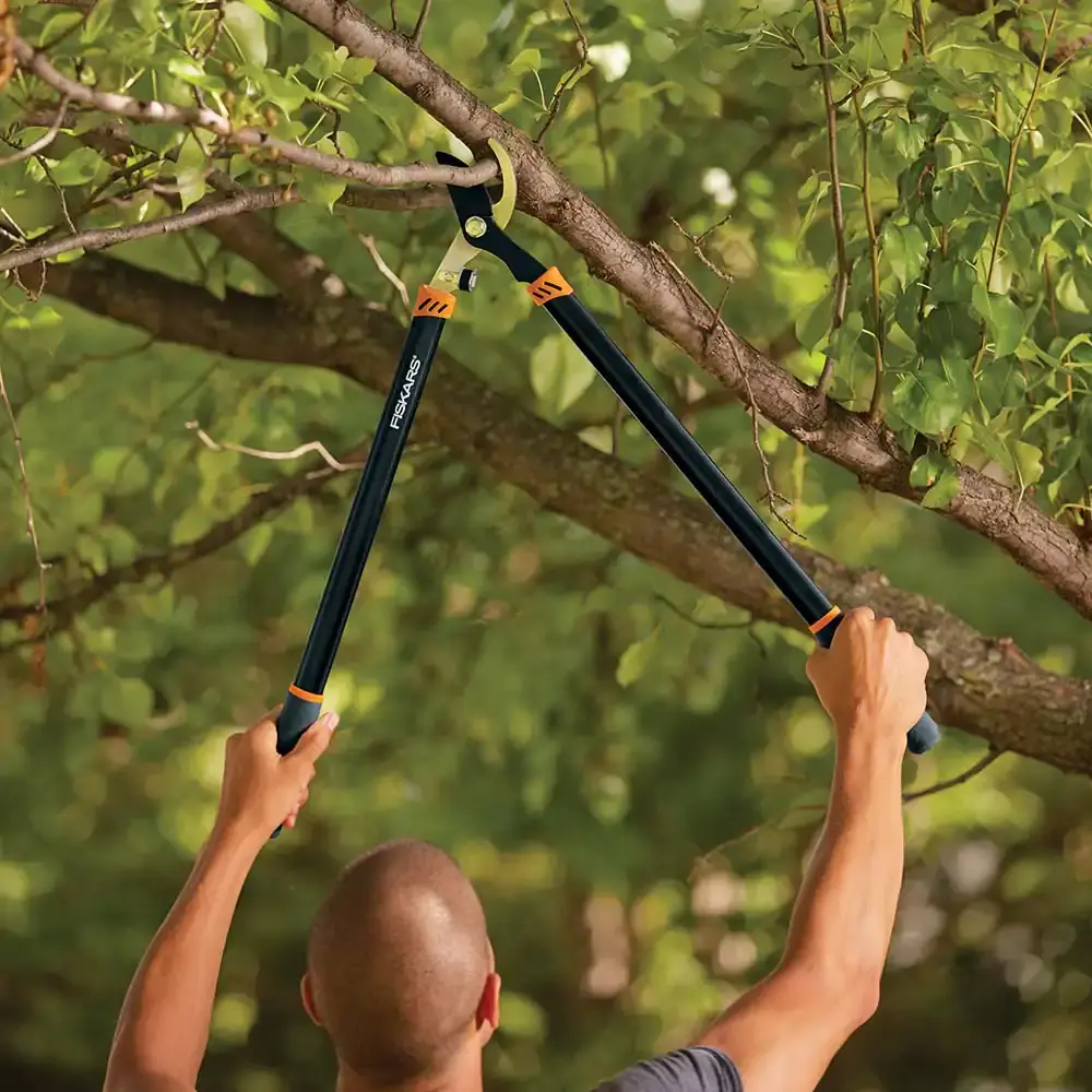 Fiskars Bypass Lopper with Non Slip Grip Aluminum Handle - Ascmtools