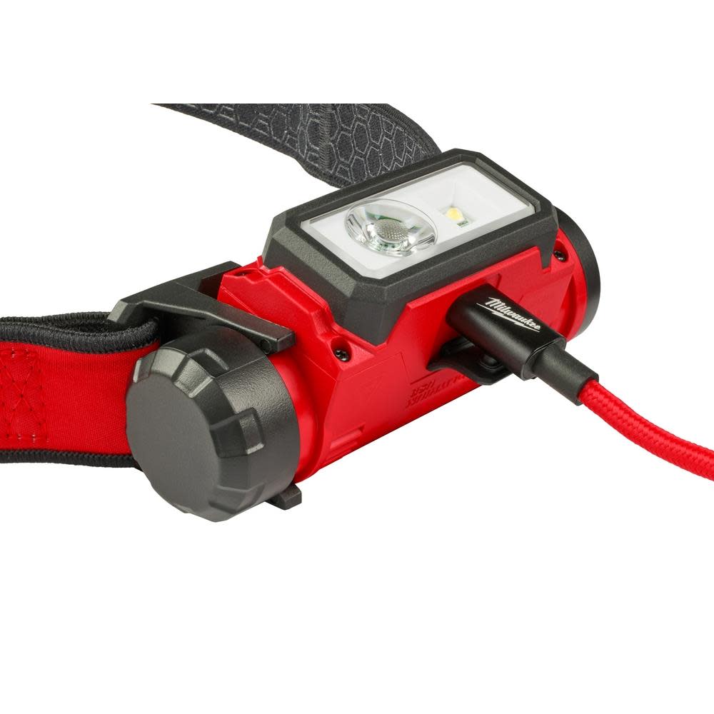 Milwaukee REDLTHIUM USB Hard Hat Headlamp - Ascmtools