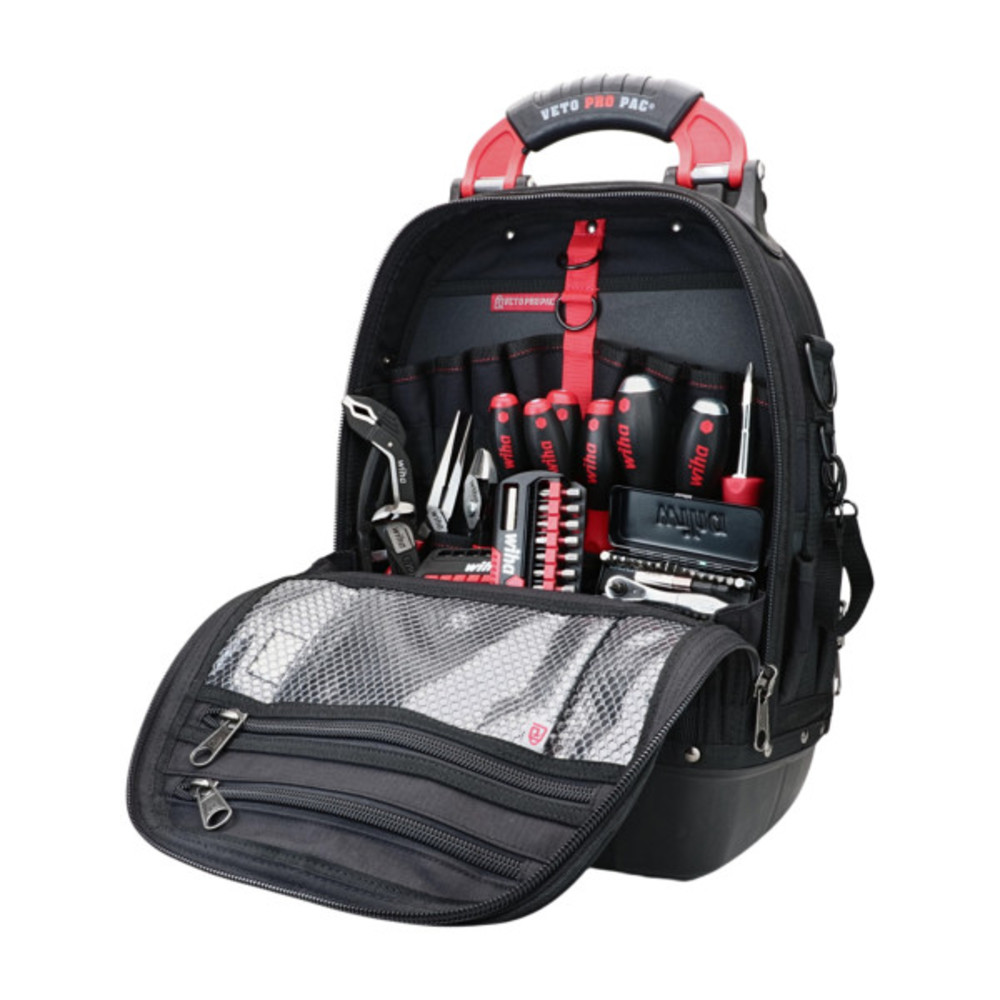 Wiha Contractor Tool Set RedStripe Tech Pac 63pc - Ascmtools