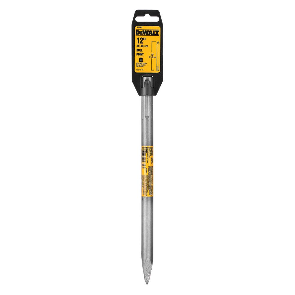 DEWALT 12 In. Bull Point Bit SDS Max Shank - Ascmtools