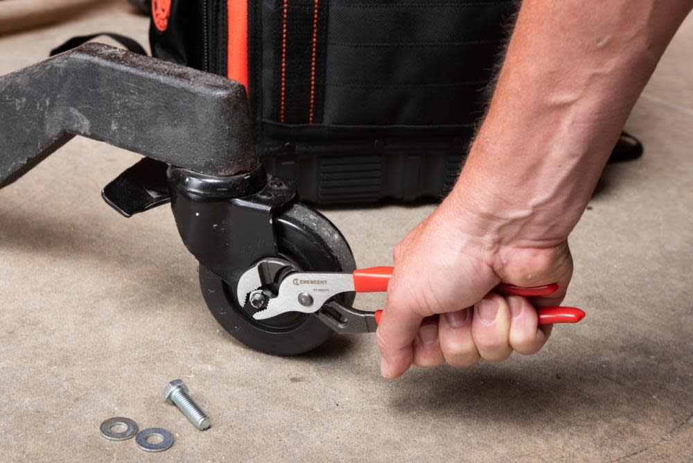 Crescent 8″ V Jaw Tounge & Groove Dipped Handle Pliers - Ascmtools