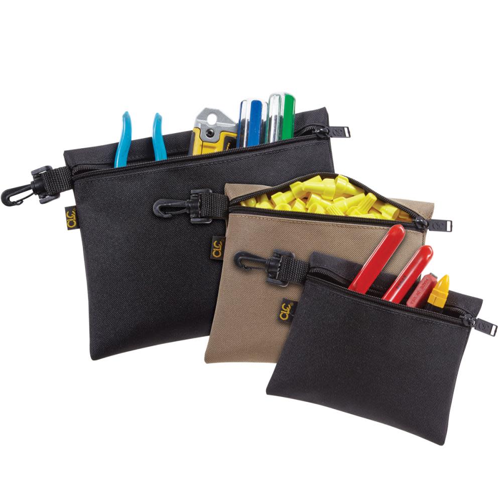 CLC 3 Multi-Purpose Clip-On Zippered Bags - Ascmtools